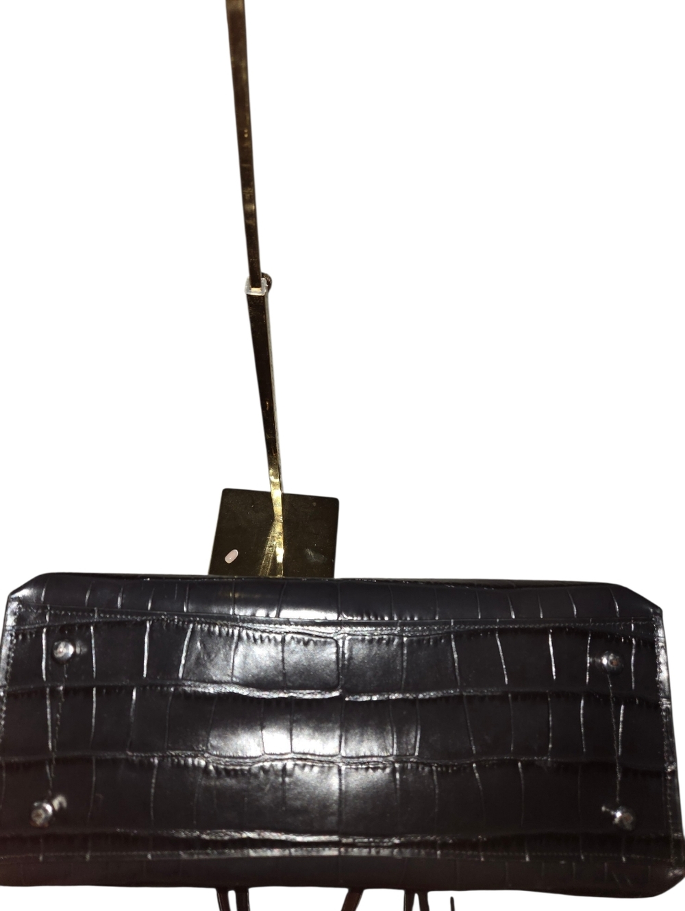 Coach Croc-Embossed Willow Leather Tote - Picture 5 of 6